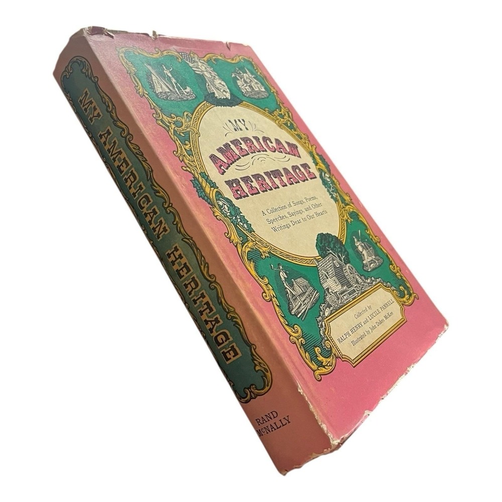 My American Heritage Songs Poems Speeches Sayings Stories VTG 1950‎ Illustrated - Picture 2 of 14
